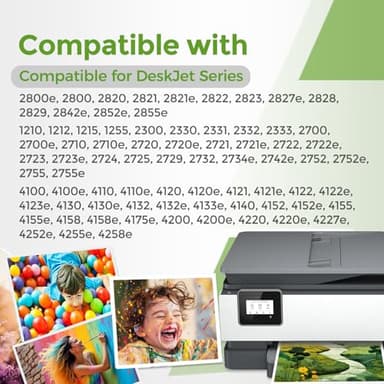 67XL Ink Cartridge Black/Color Combo Pack Replacement for HP Ink 67 67XL HP67 XL HP67XL for 2700 2700e 2752 2752e 2742e 2755e 4100 4100e 4152e 4155e 6000 6055e 6400 6458 6458e 6455e Printer - Image 2