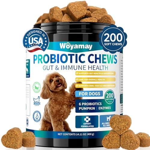 Woyamay Dog Probiotic for Dogs, 200 Soft Treats Dog Probiotics for Digestive Health & Immune System, Probiotic Chews for Dogs, Support Gut Health|Itchy Skin|Diarrhea|Gas Relief Treatment - Image 1