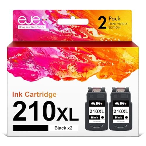 210XL Black Ink Cartridge Remanufactured Replacement for Canon 210XL Black Ink Cartridge 210 XL for Canon PIXMA IP2702 IP2702 MP230 MP250 MP270 MP280 MP480 MP490 MP495 MX320 MX330 MX340 MX410(2 Pack) - Image 1
