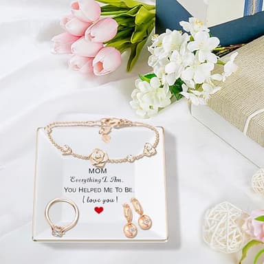 Mothers Day Gifts for Mom, Mom Gifts for Grandma Stepmom on Mothers Day Birthday Christmas Valentines, Jewelry Dish Ring Tray - Image 2