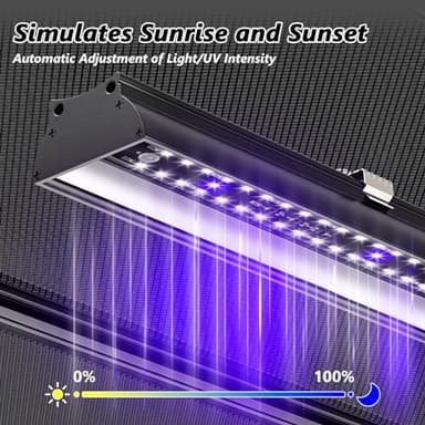 REPTITRIP 16-INCH LED UVB Light for Reptiles, LED Reptile Light Fixture Controller with Dimming and 4 UVI Modes, 14W Aluminum UVA UVB Lamp for Turtles, Snakes, and Bearded Dragons, 6500K - Image 9
