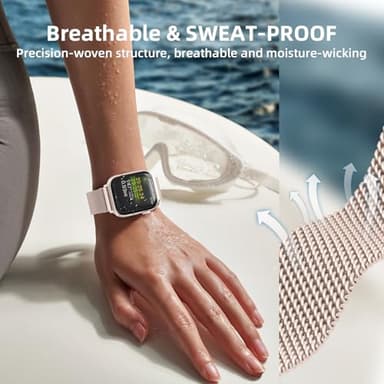 Original Stainless Steel Mesh Loop Compatible with Apple Watch 38mm 40mm 41mm 42mm 44mm 45mm 46mm 49mm Women Men, Magnetic Clasp Replacement for iWatch Bands Series 11 10 9 8 7 6 5 4 Ultra SE 3 2 1 - Image 4