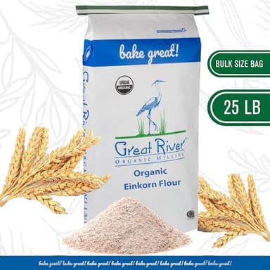 Great River Organic Milling Organic Einkorn Flour | Ancient Heirloom Wheat | Non-GMO | High-Protein | Nutrient-Dense | Kosher | Healthier Alternative to All-Purpose Flour - Image 2