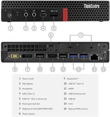 Lenovo ThinkCentre M75q-1 Tiny Desktop Computer Win11 PC, AMD Ryzen 5-3.30GHz, 8GB RAM, 256GB SSD (Renewed) - Image 4