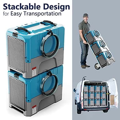 ALORAIR Commercial Dehumidifier with Pump, Up to 180 PPD (Saturation), 85 PPD at AHAM, 5 Years Limited Warranty, LGR Industrial Dehumidifier for Flood Repair, Crawlspace and Basement Drying - Image 5