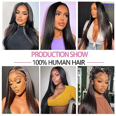 10A Straight Bundles with Closure 10 12 14 with 10 Inch 100% Unprocessed Brazilian Virgin Human Hair Weave 3 Bundles with 4x4 HD Lace Closure - Image 6