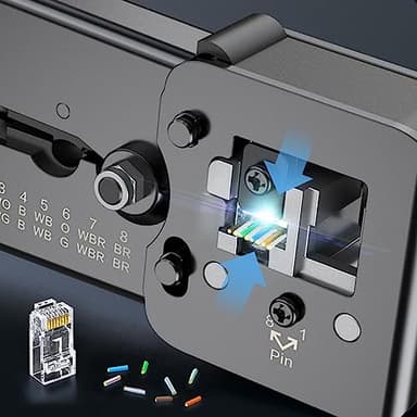 ZOERAX 100-Pack RJ45 Cat6 Pass Through Connector RJ45 Modular Plugs for Solid or Stranded UTP Cable - Image 4