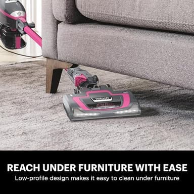 Shark HV371 Rocket Pro DLX Corded Stick, Removable Hand Vacuum, Advanced Swivel Steering, XL Cup, Crevice Tool, Upholstery Tool & Anti-Allergen Dust Brush, Fuchsia, Capacity - Image 2