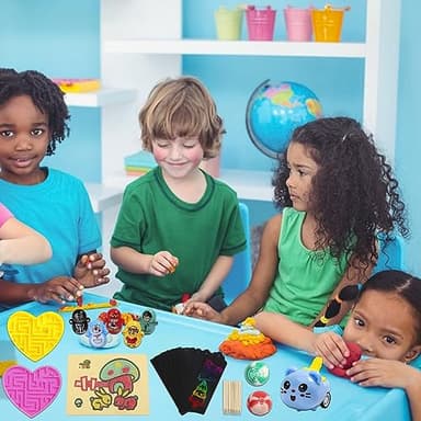 BILLFULL 1000 Pcs Party Favors for Kids, Fidget Toys Bulk, Birthday Gift Toys, Fidgets Stocking Stuffers, Treasure Box Party, Goodie Bag Carnival Prizes, Pinata Filler Stuffers Classroom - Image 7
