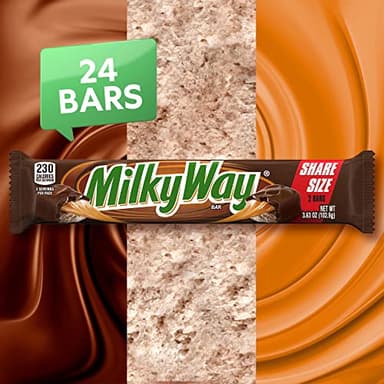 MILKY WAY Share Size Candy Bars With Caramel, Nougat, and Milk Chocolate - Pack of 24, 3.63 Ounce, Bulk Box, Bulk Candy Bars - Image 4