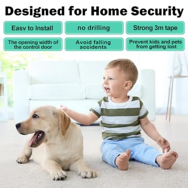 Sliding Door Lock, 2 Pack Child Safety Sliding Glass Door Lock for Sliding Glass Doors, Sliding Windows, Sliding Closet, etc. Easy to Installation Provides More Security for Your Baby and Pets - Image 7