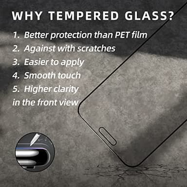 EGKimBa Privacy Screen Protector - Compatible with iPhone 16, 15, 14 Pro - 6.1 inch Gradient Colorful Electroplated Anti-Spy Anti-Blue Light Tempered Glass - Image 7