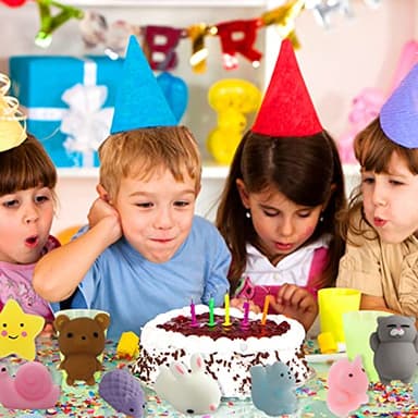 80pcs Mochi Squishy Toys, Mini Kawaii Squishy Fidget Toys Bundles Squishies Party Favors for Kids Gift for Easter Basket Stuffers Egg Fillers Birthday Classroom Prize Pinata Christmas Stocking - Image 5