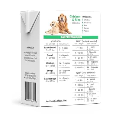 JustFoodForDogs Pantry Fresh Wet Dog Food, Complete Meal or Topper, Chicken & White Rice Human Grade Recipe - 12.5 oz (Pack of 6) - Image 2