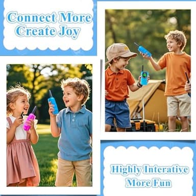 Walkie Talkies for Kids, Walkie Talkie Toys for Girls Boys, Outdoor Toys for Ages 4-8-12, Built-in Flashlight, 22 Channels, Birthday Gifts for 3 4 5 6 7 8 9 10 Year Old Girl Boys - Image 7