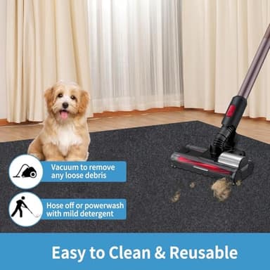 NYFITY Kennel Pad Dog Crate Mat Liner, Absorbs Urine, Waterproof, Non-Slip, Washable Puppy Pee Pad for Kennel Training - Under Pet Cage to Protect Floors, Thin Cut to Fit Design (48" x 29" - 1 Pack ) - Image 7