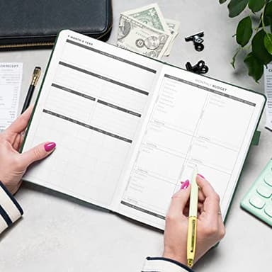 Clever Fox Budget Planner - Expense Tracker Notebook. Monthly Budgeting Organizer, Finance Logbook & Accounts Book, Bill Tracker, A5 (Dark Green) - Image 6
