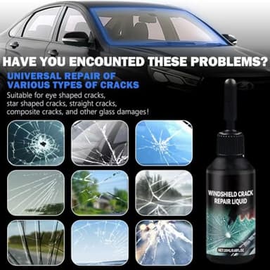 zonmtreo Cracked Windshield Repair Kit for Chips and Cracks, Car Windshield Crack Repair Kit, Glass Repair Liquid for Cracks, Rock Chip Repair Kit Windshield, Windshield Chip Repair Kit. - Image 3