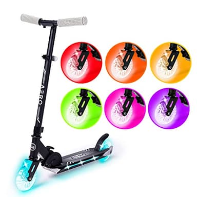 Aero Scooter for Kids 5-7 with Dynamic Lights | Boys Girls 2 Wheels Kick Scooter | Foldable & Height Adjustable, 110lbs Max - Image 1