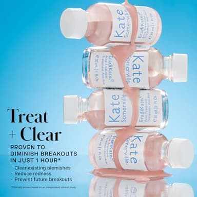 Kate Somerville EradiKate Acne Treatment - Clinically Formulated 10% Sulfur and BHA Spot Treatment – Clears Pimples, Cleans Pores and Prevents Breakouts, 1 Fl Oz - Image 3
