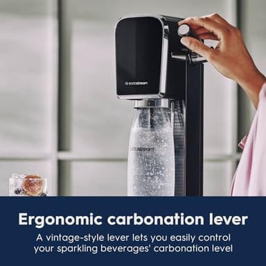 SodaStream Art Sparkling Water Maker Bundle in Black, with 3-Pack CO2 and Carbonating Bottle - Image 6