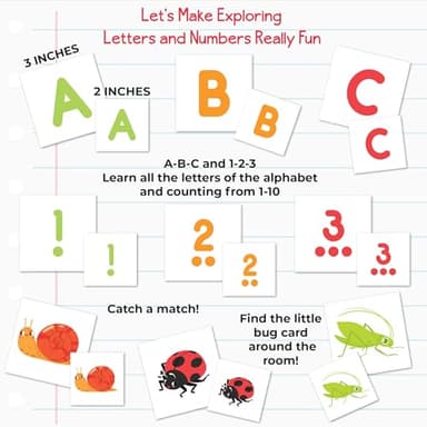 Briarpatch, Letter Number or Bug Game, Early Preschool Learning for Toddlers, Kindergarten and 1st Grade - Image 9