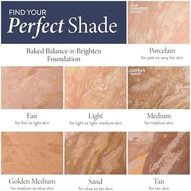 LAURA GELLER NEW YORK Award-Winning Baked Balance-n-Brighten Color Correcting Powder Foundation - Porcelain - Buildable Light to Medium Coverage - Demi-Matte Natural Finish - Image 4