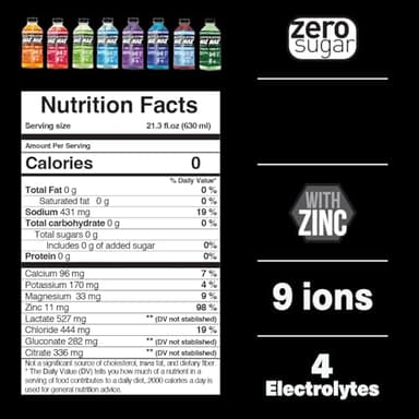 ELECTROMAX SUERO - Zero Sugar Electrolyte Drink – 12-Pack Mix (21.3 Fl Oz Each), Hydration for Sports, Recovery, and Daily Use – Magnesium, Potassium, Zinc, Calcium – Zero Calories. (Party Pack)) - Image 2