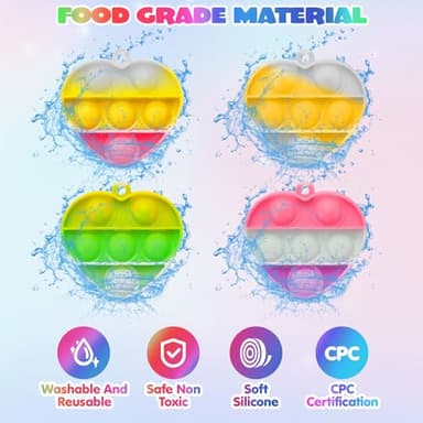 Totbit 102 Pcs Party Favors Toys for Kids 4-8 8-12 3-5, Treasure Chest Box Toys Classroom Carnival Prizes Small Bulk Pop Fidget Toys Pack Pinata Stuffers Birthday Gifts Goodie Goody Candy Bags Fillers - Image 5