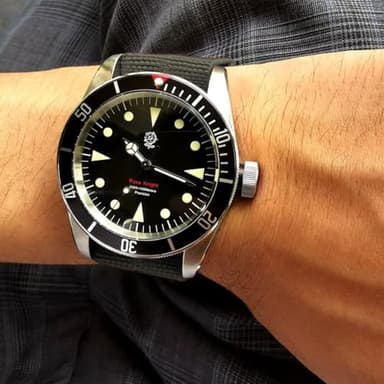 Nizonlaie Elastic Nylon Watch Band French Troops Paratrooper Military Parachute Style 18mm 20mm 22mm Hook-and-Loop Premium Striped Fabric Nylon Replacement Watch Strap for Men Women - Image 6