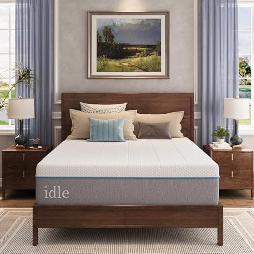 EGOHOME 14 Inch Queen Mattress in a Box, Gel Infused Memory Foam Mattress with Cooling Cover, Medium Firm for Back Pain Relief, Foam Made in USA, Fiberglass Free, CertiPUR-US Certified, 60”x80”x14” - Image 1