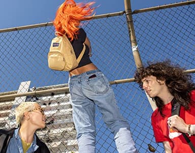 JanSport Half Pint Mini Backpack, 10.2 L - Durable Mini Bag Purse with Adjustable Shoulder Straps, Single Main Compartment, Zippered Stash Pocket, Misty Rose - Image 2