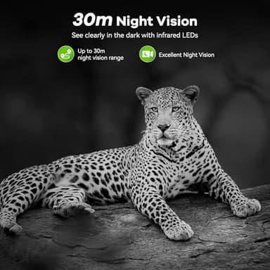 DEATTI Trail Camera 48MP 4K Game Camera with 8 Batteries 32GB SD Card,WiFi Bluetooth Connection,Trail Cameras with Night Vision Motion Activated Waterproof for Wildlife Deer Outdoor 0.1s Trigger Time - Image 4