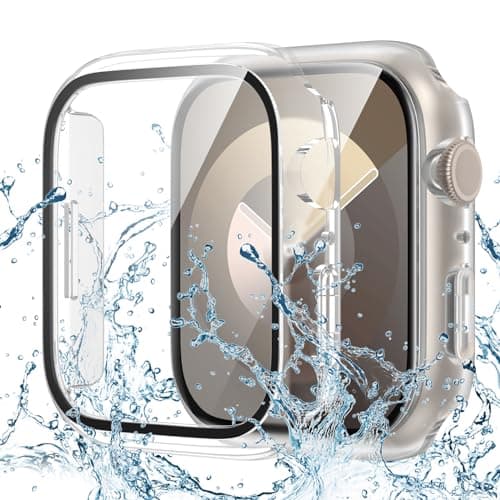 Goton Waterproof Case Compatible for Apple Watch Screen Protector Series 6/5/4, SE 3/2/1 40mm, Hard Bumper with Tempered Glass for iWatch Cover 40 mm - Image 1