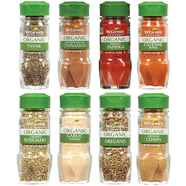 McCormick Gourmet Organic Spice Rack Refill Variety Pack, 8 count - Image 1