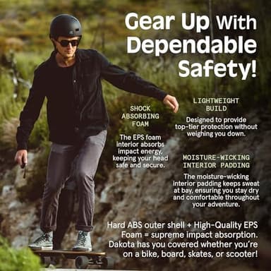 Retrospec Dakota Adult Bike Helmet for Men & Women - Multi-Sport Protection with ABS Shell, EPS Foam, 10 Vents & Removable Washable Padding for BMX, Skating, Scooter and Skate - Helmets for Adults - Image 4