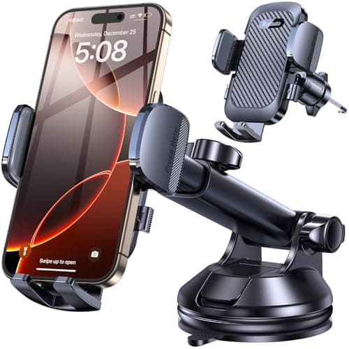 Romuto Car Phone Holder Mount【2025 Strongest Suction】 Phone Mount for Car Dash Pad Cell Phone Holders for Your Car Accessories for Women Men Dash/Wind/Vent Truck Stand for Garmin GPS iPhone Samsung - Image 1