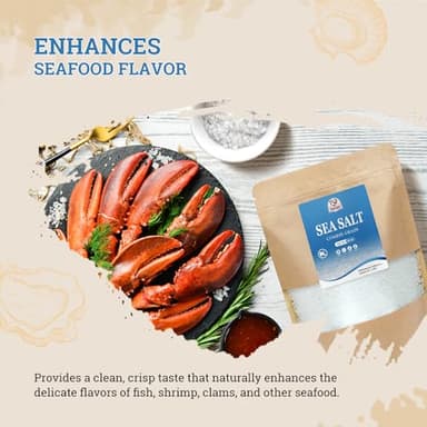 52USA Sea Salt, 2lb - 32oz (1 Pack), Coarse Grain, Salt Grinder Refill, Perfect Coarse Sea Salt For Cooking, All Natural Sea Salt - Image 5