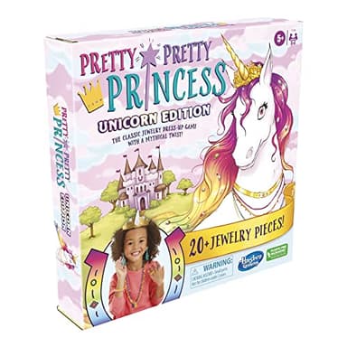 Hasbro Gaming Pretty Princess Unicorn Edition Board Game, Includes 20 Pieces (Amazon Exclusive) - Image 4