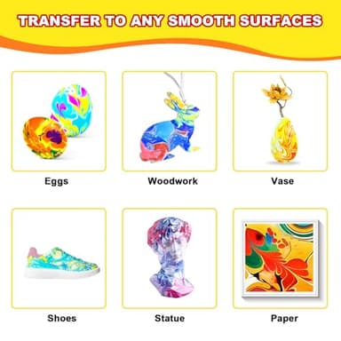 Water Marbling Paint Kit, Arts and Crafts For Kids,Birthday Gifts for Girls Boys 3+Years Old, Toys For Ages 8-13 5-7 3-6, Art Supplies for Kids - Image 7