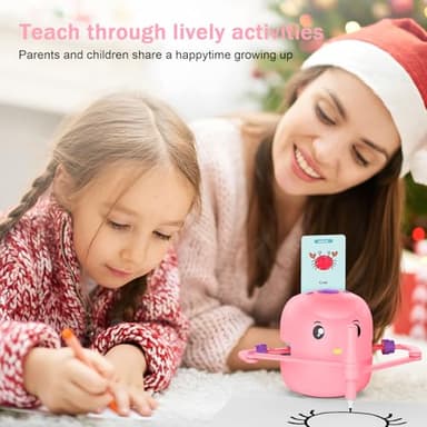 Smart Drawing Robot for Kids,Montessori Educational Painting Toy for 5+ with Voice Interaction&16 Color Pens,Magic Drawing Robot with 150 Learning Word Cards,Ideal Gift for 5+ Year Old Boys Girls - Image 6