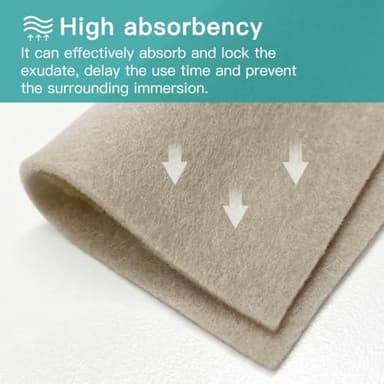 Dimora Upgrade Silver Calcium Alginate Wound Dressing -Antibacterial Non Stick Gauze, Highly Absorbent Sterile Bandage Pads,4'' x 4'' Patches 5 Packs - Image 7