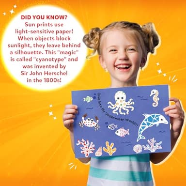 Skillmatics Sun Paper Art Kit - STEM Craft Kit for Kids with Decorative Paper, Stencils & Markers, Create with Sunlight, Mess-Free, Indoor Fun, Gifts for Ages 4, 5, 6, 7, 8, 9, 10, 11, 12 - Image 6