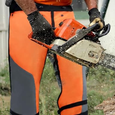 MYDAYS OUTDOOR Chainsaw Chaps Apron Wrap for Men/Women,Loggers Forest Workers Protective Chain Saw Pants,Adjustable Belt Chainsaw Safety Equipment L - Image 5