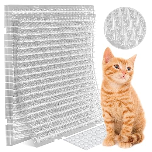 Petfolio 12 Pack Scat Mat for Cats - 16 x 13 Inch Cat Spike Mat with 1 Inch Spike is A Perfect Pet Training Mat Device for Cat Repellent Indoor & Outdoor to Deter Cats & Other Animals for All Seasons - Image 1