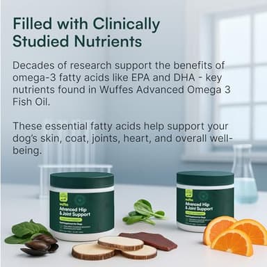 Wuffes Chewable Dog Hip & Joint Supplement - Glucosamine & Chondroitin Chews - Dog Joint Supplements & Vitamins - Extended Joint Care (Small&Medium Breeds (0-65 lbs), 180 Chews (Pack of 3)) - Image 3