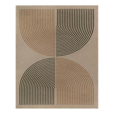 Lahome Modern Rainbow Easy Jute Rug, 8x10 Living Room & Outdoor Patio Area Rug, Contemporary Dining Room Non Slip Non Shedding Carpet for Bedroom & Backyard - Image 7