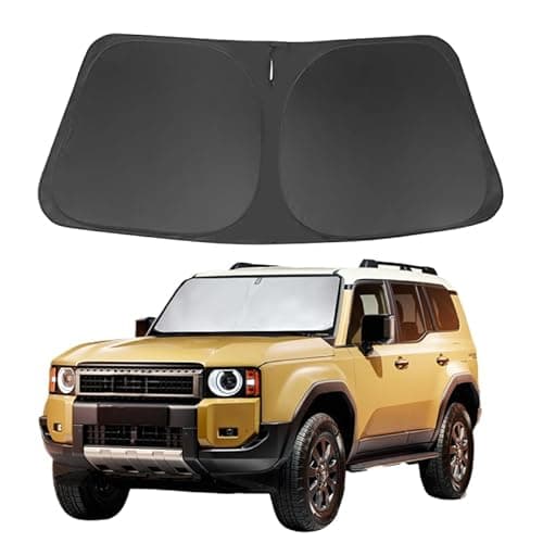 Land Cruiser Custom Windshield Sun Shade for to yo ta Land Cruiser 1998-2025 Front Window Sunshade Sun Visor 240T Shade Blocks UV Rays Car Accessories - Image 1