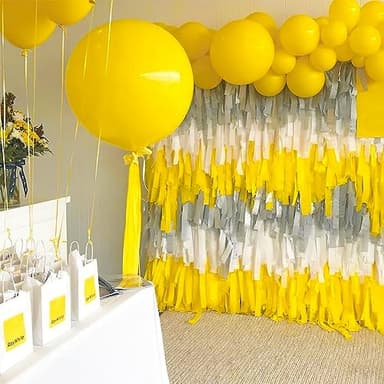 PartyWoo Yellow Crepe Paper Streamers 6pcs 492ft Pack of Yellow Crepe Paper Streamers for Easter Baby Shower Engagement Wedding Sunflower Graduation Bee Summer Luau Theme Birthday Party Decorations - Image 4