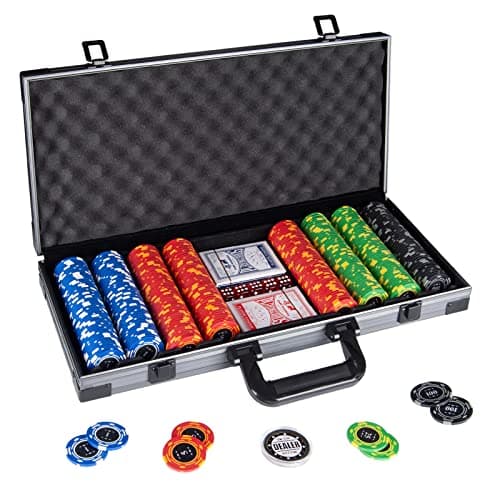Comie Clay Poker Chips,400PCS 14 Gram Chip Set with Deluxe Travel Case, Numbered Chips,Poker for Texas Holdem Blackjack Gambling… - Image 1